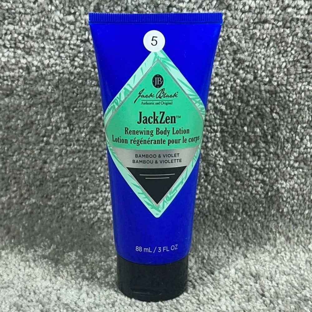 Jack Black JackZen Renewing Body Lotion Blue Bamboo Violet Mens 3oz
